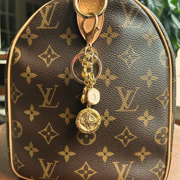 COMPASS Bag Charm Gold Tone 🧭 - Picture 7 of 8